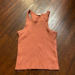 Women’s cropped tank top women’s coral xs cotton on